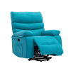 Power Lift Recliner Chair, Chenille Blue Elderly Chair with lifting, lying flat, heating, vibration massage, USB charging, remote control