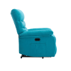 Power Lift Recliner Chair, Chenille Blue Elderly Chair with lifting, lying flat, heating, vibration massage, USB charging, remote control