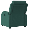 Electric Massage Recliner Chair Dark Green Velvet