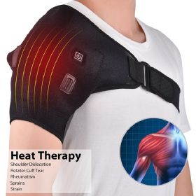 Electric Heated Massager Wrap for Shoulder, Knee, Elbow -- Vibration - USB