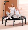 Mini Trampoline for Adults; Safety Indoor Rebounder Trampoline for Kids; Folding Small Trampoline with Storage Bag -Max Load 300 lbs