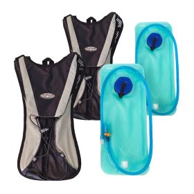 2 Pack Hydration Backpack with 2L Water Hydration Bladder Hydration Water Backpack with Hydration Bladder for Running, Hiking, Cycling & More