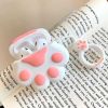 White Cartoon Silicone Cat Claw Wireless Earphone Case Protector Cute Bluetooth Wireless Earbuds Headphones Case