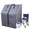 Sojourner Portable Sauna for Home - Steam Sauna Tent Personal Sauna - Sauna Heater Tent Chair Remote Included for Home Sauna