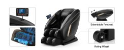 Massage Chair Blue-Tooth Connection and Speaker, Recliner with Zero Gravity with Full Body Air Pressure, 001, 50D x 26W x 40H in, Black3.