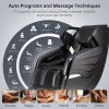 Massage Chairs SL Track Full Body Massage Recliner with Foot Roller; Airbag Massage; Zero Gravity; Bluetooth Speaker Black