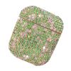 Green Shiny Rhinestone Earphone Case Bling Bling Wireless Bluetooth Earbuds Headphones Storage Hard Case