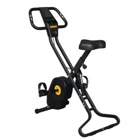 Home Folding Exercise Bike Black