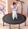 Mini Trampoline for Adults; Safety Indoor Rebounder Trampoline for Kids; Folding Small Trampoline with Storage Bag -Max Load 300 lbs