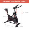 YSSOA Indoor Cycling Bike, Stationary Exercise Bike with iPad Mount and Comfortable Seat Cushion, Silent Belt Drive, Spinning Bikes with Resistance