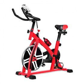 STATIONARY BIKE - Indoor Cardio Fitness Adjustable Exercise Bicycle with Flywheel