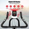 STATIONARY BIKE - Indoor Cardio Fitness Adjustable Exercise Bicycle with Flywheel