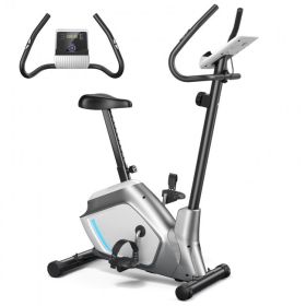 With LCD Monitor and Pulse Sensor Upright Magnetic Exercise Cycling Bike