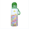 Golf Pattern Straw Lid Water Bottle; Flip & Sip Double Stainless-Steel Thermal Insulation; Sports Bottle; Outdoor Mug