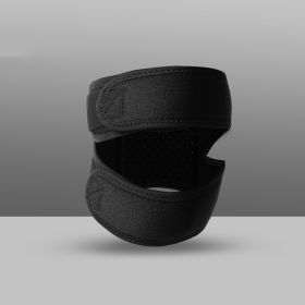 1pc Adjustable Sports Patella Pad Knee Support Brace Unisex-Available colors: Pink, Gray or Black (Color: Black)