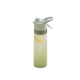 Outdoor Sports Fitness Travel Water Bottle Straight Drink Spray Water Bottle (Type: Sports Accessories, Color: green)