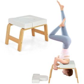 Sports Recreation Balance Training Yoga Inversion Headstand Bench (Type: Yoga Headstand Bench, Color: White B)