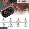 5 CORE Wireless Earbuds, Bluetooth 5.0 Noise Canceling Headphones w/Charging Case- 132Hrs Play Time, Built-in Microphone IPX8 Waterproof for Sports