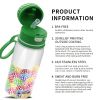 Golf Pattern Straw Lid Water Bottle; Flip & Sip Double Stainless-Steel Thermal Insulation; Sports Bottle; Outdoor Mug