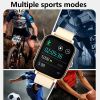 Fitness Tracker Heart Rate Blood Pressure Waterproof Smartwatch