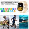 Fitness Tracker Heart Rate Blood Pressure Waterproof Smartwatch