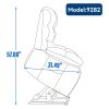 Lift Recliner Chair Heat Massage Dual Motor Infinite Position Up to 350 LBS Large with Power-Remote, Medium-firm and Heavy Duty-Gray