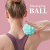 1pc Massage Ball - Spiky For Deep Tissue Back Massage, Foot Massager & All Over Body Deep Tissue Muscle Relaxation - Compact Muscle Roller